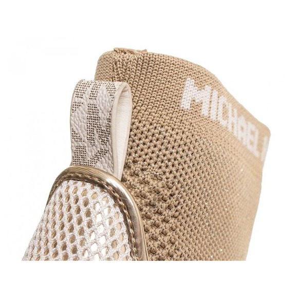 Michael Kors Robbie Stretch Knit MK Logo Bootie Boot Sneaker Khaki 6.5/7 Nib$245 - Picture 8 of 9